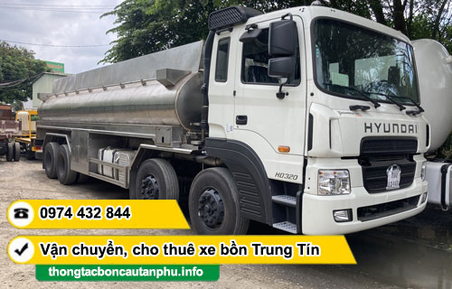 Dịch vụ cho thuê giấy tờ xe bồn đấu thầu công trình