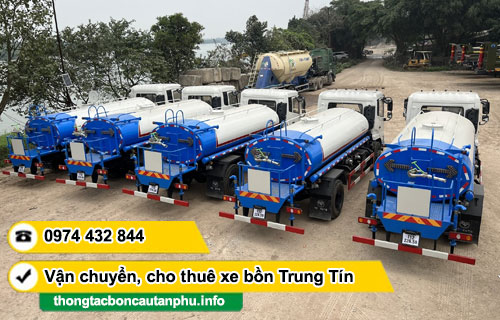 cho thuê xe bồn chở nước sạch TPHCM