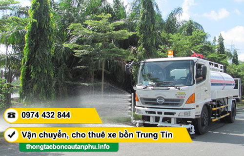 Cho thuê xe bồn chở nước tưới cây TPHCM