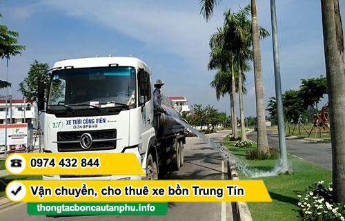 Cho thuê xe bồn chở nước tưới cây TPHCM